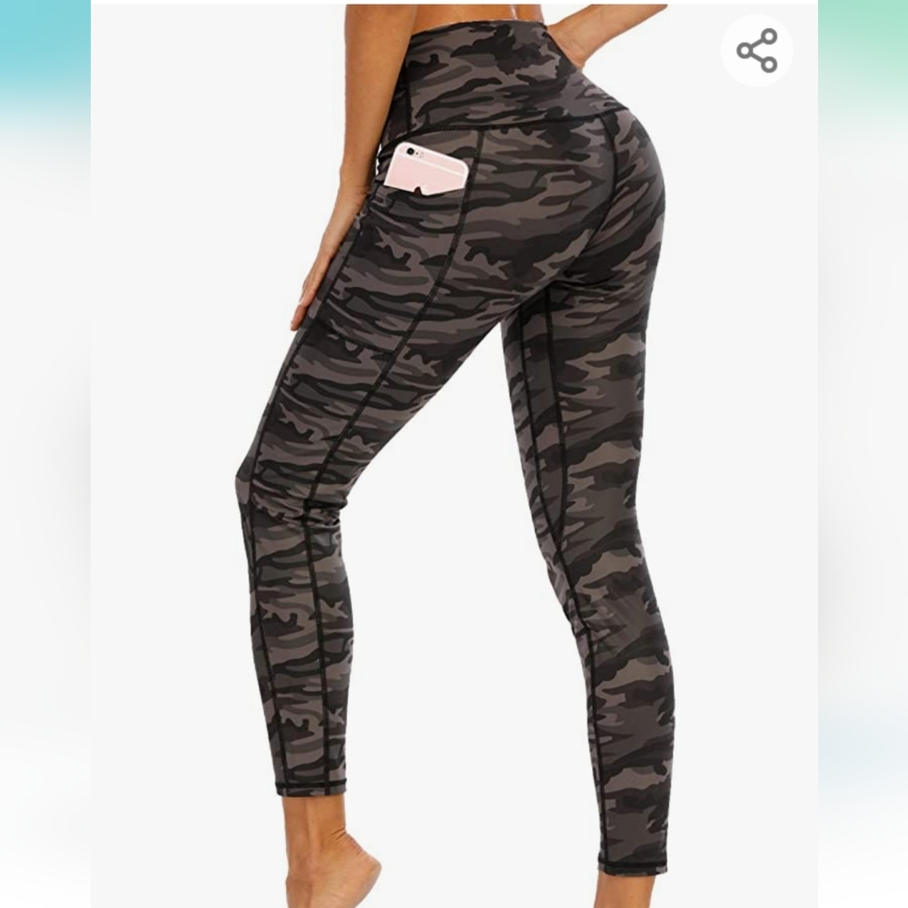 Workout Exercise Pants with Pockets for Women,Capri Leggings